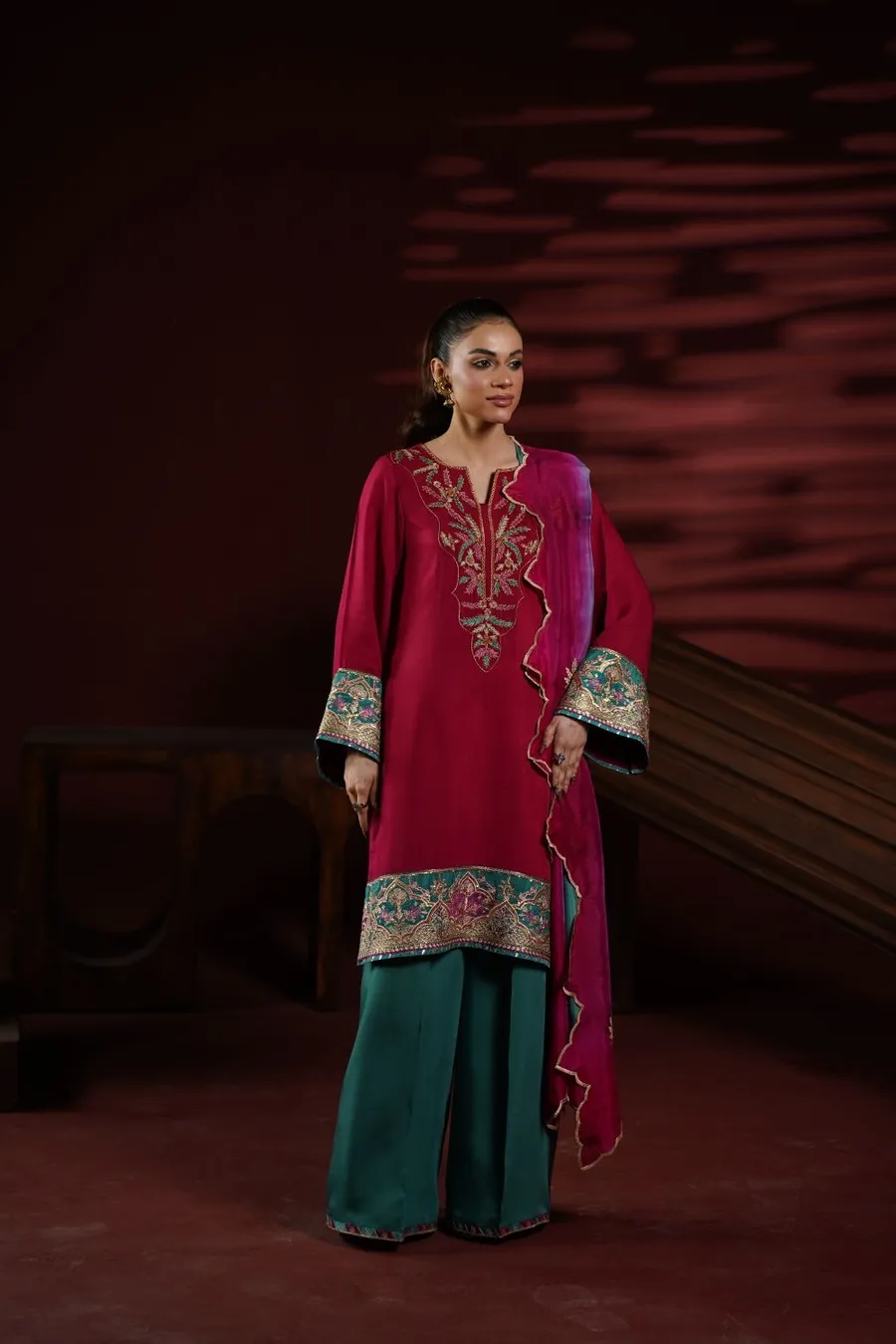Heritage Embroidered Kurta Set