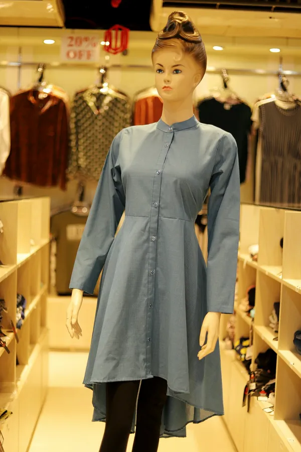 Powder Blue Night Shirt Dress
